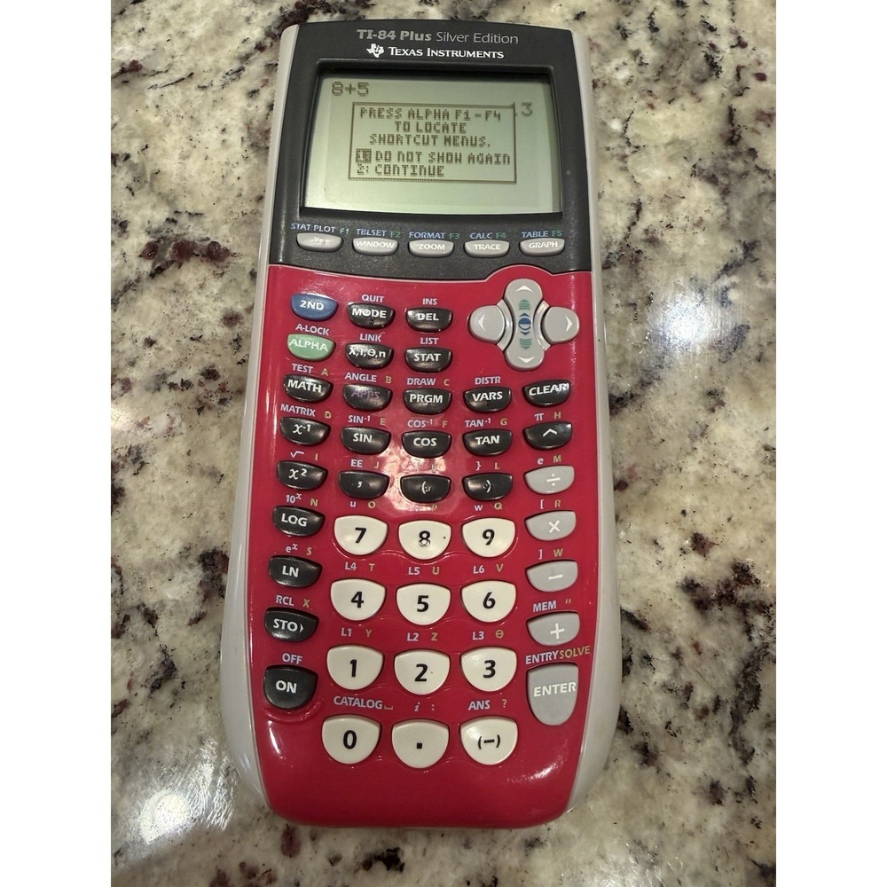 Texas Instruments TI-84 Plus Silver Edition Graphing Calculator - Pink Working - Picture 2 of 8